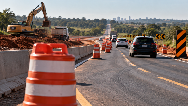 GO-020 tem nova interdição para obras e motoristas precisam utilizar desvio a partir desta terça
